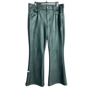 American Eagle Vegan Leather Stretch Boot Cut Jeans Size‎ 16